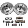 PowerStop K1279-26 Z26 Street Performance Ceramic Brake Pad and Drilled & Slotted Rotor Kit