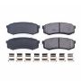 PowerStop 17-606 PowerStop - Z17 Low-Dust Ceramic Brake Pads with Hardware