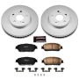 PowerStop CRK5438 Genuine Geomet Coated Rotor and Low-Dust Ceramic Brake Pad Kit