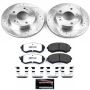 PowerStop K754-26 Z26 Street Performance Ceramic Brake Pad and Drilled & Slotted Rotor Kit