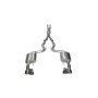 CORSA Performance 14335 Corsa 2015-2017 Ford Mustang GT 5.0 3in Cat Back Exhaust Polish Quad Tips (Xtreme)