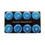 NRG Fender Washer Kit w/Color Matched M8 Bolt Rivets For Plastic (Blue) - Set of 8