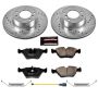 PowerStop K7334 Z23 Daily Driver Carbon-Fiber Ceramic Brake Pad and Drilled & Slotted Rotor Kit