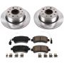 PowerStop KOE7313 OE Stock Replacement Low-Dust Ceramic Brake Pad and Rotor Kit