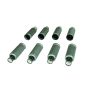 Moroso 72953 GM LS Spark Plug Wire Set Heat Shields - Aluminum - 8 Pack