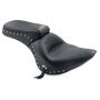 Mustang Motorcycle 76401 Mustang 06-17 Harley Softail Wide Tire (200mm) Standard Touring 1PC Seat w/Studs - Black