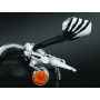 Kuryakyn 1764 Skeleton Hand Mirrors Black/Chrome