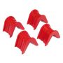 Prothane 6-1201 66-79 Ford F100/250/Bronco C-Bushings 2deg Offset - Red