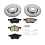PowerStop K5193 Z23 Daily Driver Carbon-Fiber Ceramic Brake Pad and Drilled & Slotted Rotor Kit