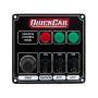 QUICKCAR RACING PRODUCTS QRP50-825 Ignition Panel Black w/ 2 Acc. & Lights