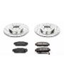 PowerStop K692 Z23 Daily Driver Carbon-Fiber Ceramic Brake Pad and Drilled & Slotted Rotor Kit