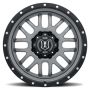 ICON Alpha 20x9 5x150 16mm Offset 5.625in BS Gunmetal Wheel