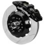 Wilwood 140-16197 70-81 FBody/75-79 A&XBody AERO6 Frt BBK 14in Rtr Blk Calipers Use w/ Pro Drop Spindle