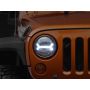 Raxiom 07-18 Jeep Wrangler JK LED Halo Headlights- Black Housing (Clear Lens)