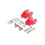 BMR Suspension 15-18 Ford Mustang S550 Rear Camber Adjustment Lockout Kit - Red