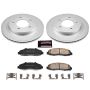 PowerStop CRK1866 Genuine Geomet Coated Rotor and Low-Dust Ceramic Brake Pad Kit
