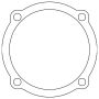 Cometic Gasket CP5602 Cometic Chrysler B/RB - Gen-2 Hemi V8 Water Pump Housing Gasket .031in Fiber - 10 Pack