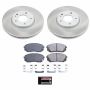 PowerStop SC6087 Semi-Coated Rotor and Low-Dust Ceramic Brake Pad Kit