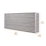 Mishimoto Universal Air-to-Air Intercooler Core - 22in / 12in / 4.5in