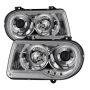 SPYDER 5009142 Projector Headlights - LED Halo - Chrome