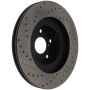 StopTech 02-10 Subaru WRX Slotted & Drilled Right Front Rotor (exc. STi)