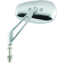 BikeMaster 601140 Harley Lowrise Mirror 4-7/8in Stem - Each - Chrome