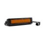 Diode Dynamics DD6040S 6 In LED Light Bar - Amber Flood Stealth (Single)