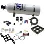 Nitrous Express 63570-15 DOMINATOR SINGLE ENTRY BILLET CROSSBAR, PRO POWER, (100-500HP) W/15LBBOTTLE