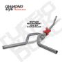 Diamond Eye Performance K4214A-RP Diamond Eye KIT 4in TB MFLR RPLCMENT PIPE DUAL AL: 94-02 DODGE CUMMINS 5.9L