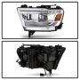 SPYDER 5087638 High-power LED Module (High Beam And Low Beam) Equipped Headlights - Chrome