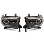 Raxiom TU16006 07-13 Toyota Tundra Axial Series Projector Headlights w/ LED Bar- Blk Housing (Clear Lens)