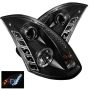 SPYDER 5011060 Projector Headlights - LED Halo - DRL - Black