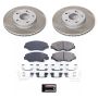 PowerStop SC6490 Semi-Coated Rotor and Low-Dust Ceramic Brake Pad Kit