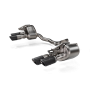 Akrapovic S-PO/T/5H 2024+ Porsche Panamera Slip-On Line (Titanium) w/ Carbon Tips: Requires V6 or V8 fit kit