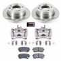PowerStop KCOE6093A OE Stock Replacement Low-Dust Ceramic Brake Pad, Rotor and Caliper Kit