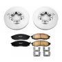 PowerStop CRK1176 Genuine Geomet Coated Rotor and Low-Dust Ceramic Brake Pad Kit