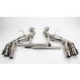 Mishimoto MMEXH-CAM8-16AQTPP 2016+ Chevrolet Camaro SS Quad-Tip Pro Axle-Back Exhaust w/ Polished Tips