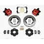 Wilwood 140-10206-DR Combination Parking Brake Rear Kit 11.00in Drilled Red Civic / Integra Disc 2.39 Hub Offset