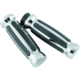 Bikers Choice 498414 81-17 XL & Big Twin Dual Cable Chrome & Black Sensation Grips Pr