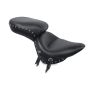Mustang Motorcycle 76047 Mustang 00-15 Harley Softail Standard Rear Tire Wide Touring 1PC Seat w/Studs - Black