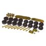 Prothane 59-64 Chevy Impala / Belair Body Mount Kit - Black
