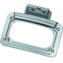 Kuryakyn 5699 L.E.D. Curved License Plate Frame Indian Chrome