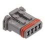 NAMZ NJ-4S52 JAE MX-1900 4-Position Gray Female Socket Housing (HD 69201179)