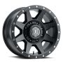 ICON 1817858150SB Rebound 17x8.5 8x170 6mm Offset 5in BS 125mm Bore Satin Black Wheel
