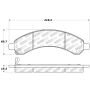 Stoptech 309.09890 Sport Brake Pads w/Shims - Front