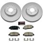 PowerStop CRK6515 Genuine Geomet Coated Rotor and Low-Dust Ceramic Brake Pad Kit