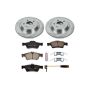 PowerStop KOE2998 OE Stock Replacement Low-Dust Ceramic Brake Pad and Rotor Kit