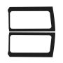 DEI 50268 18-23 Jeep Wrangler JL 2-Door Boom Mat Rear Side Window Trim - 2 Piece - Black