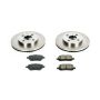 PowerStop KOE1604 OE Stock Replacement Low-Dust Ceramic Brake Pad and Rotor Kit