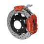 Wilwood 140-14640-DR Dynapro Radial / MC4 Rear Kit 12.19 Drilled Red Backdraft Roadster w/E46 Suspension w/Lines